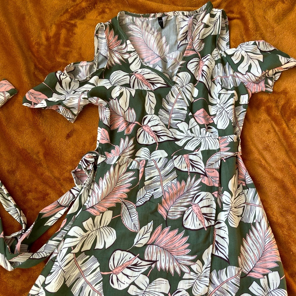 Ethereal by Papercrane Floral Mini Wrap Dress